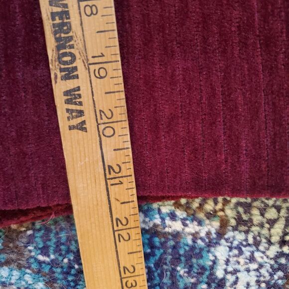 VTG Yves Saint Laurent Straight Skirt Merlot Courderoy Sz 38 US 8 Med *See Pics - Picture 10 of 10